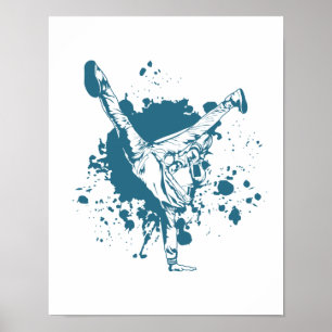 Poster Quebra do ar Congelado Hip Hop und Funk