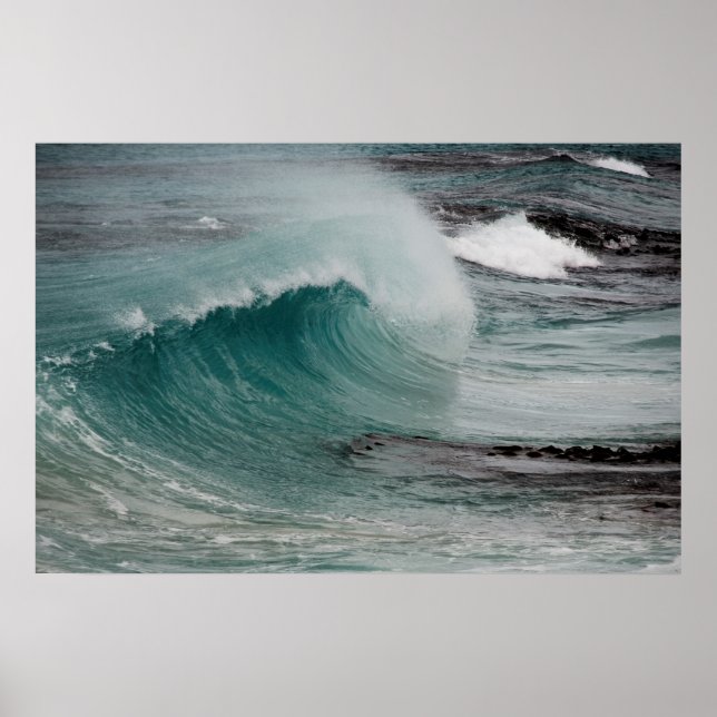 Poster Quebrador de Ondas na Tasmânia (Frente)