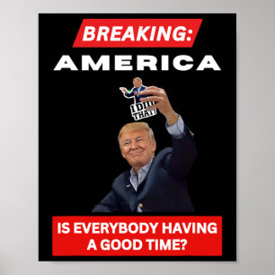 Poster Quebrando As Mãos Anti-Tarifas Americanas De 2025