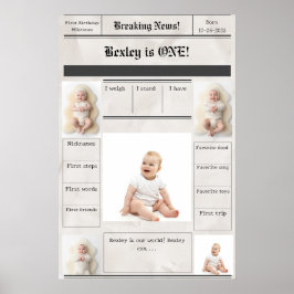 Poster Quebrando as notícias Primeiro Marco