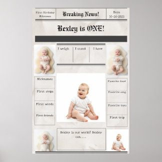 Poster Quebrando as notícias Primeiro Marco