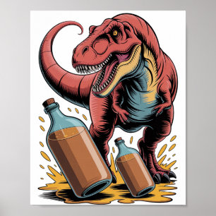 Poster Quebrando Garrafas Grandes