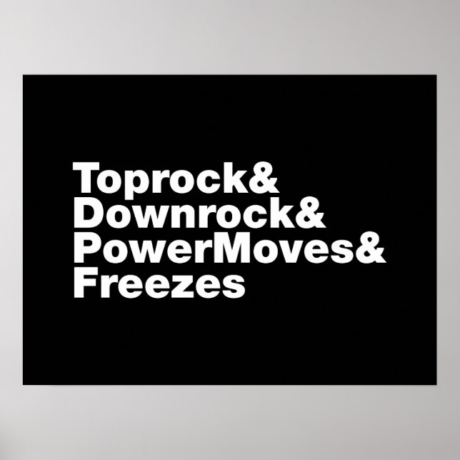 Poster Quebrando Movimentos (Breakdancing) (Frente)