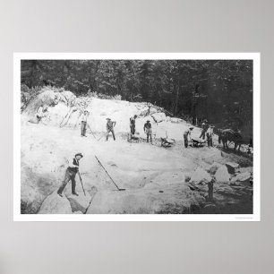 Pôster Quebrando rochas Alaska 1916