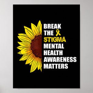 Poster Quebrar A Consciência Mental Estigma Importa S