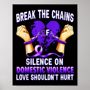 Poster Quebre As Cadeias De Silêncio Sobre A Violência Do