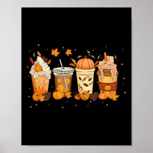 Poster Queda Café Pumpkin Spice Latt Capuchino Quente Coz