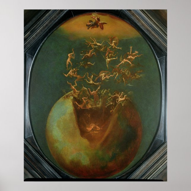 Pôster Queda da Satã e dos anjos rebeldes do céu (Frente)