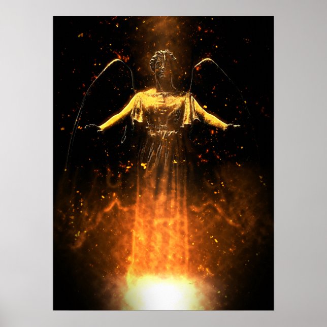 Poster Queda Das Chamas (Frente)