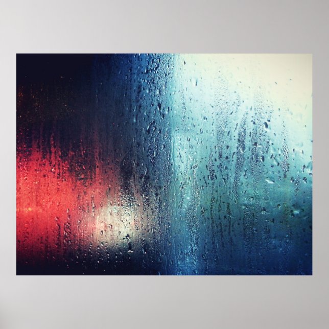 POSTER QUEDA DE CHUVA NA JANELA (Frente)
