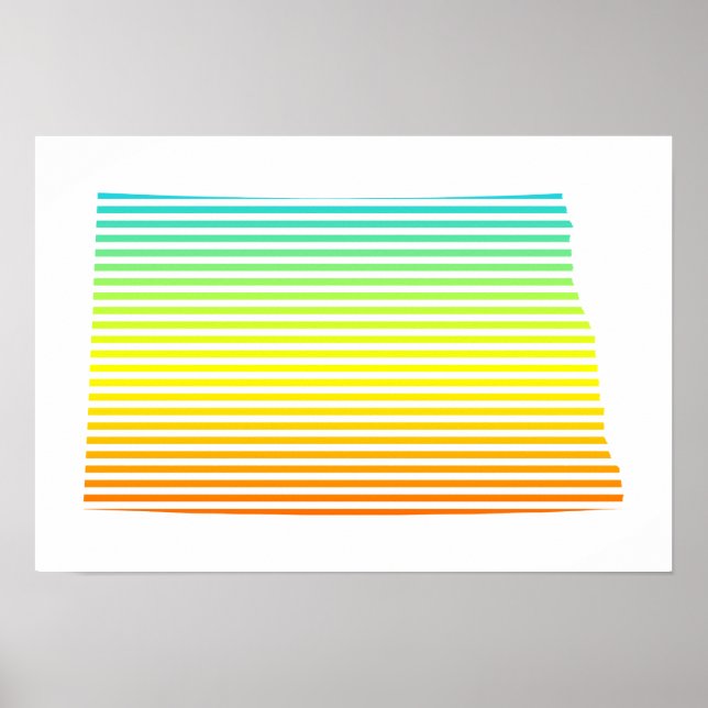 Pôster queda de frio no norte do dakota (Frente)