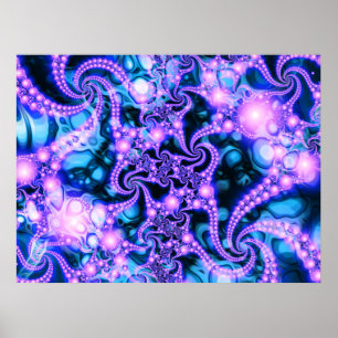 Poster Queda dentro (esfrie) - Fractal psicadélico