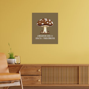 Poster Queda do outono de Mushroom House