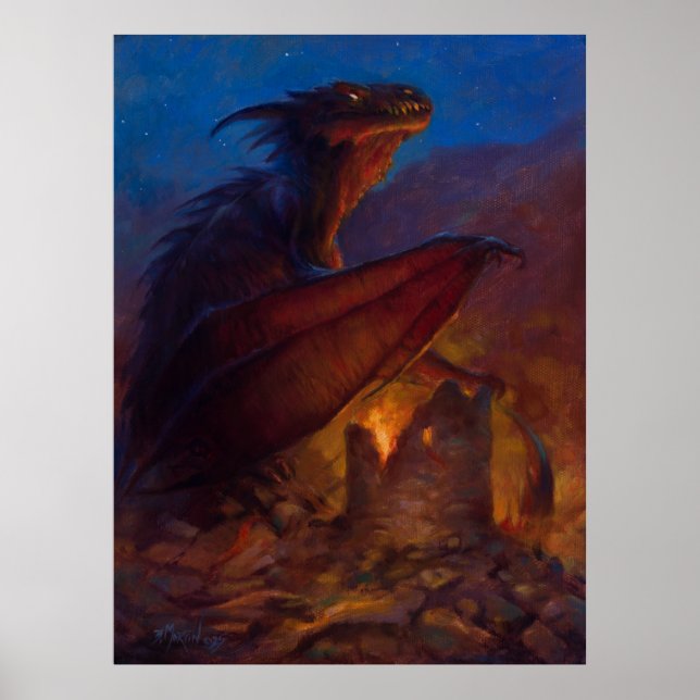 Poster Queda do Rei Vermelho (Frente)