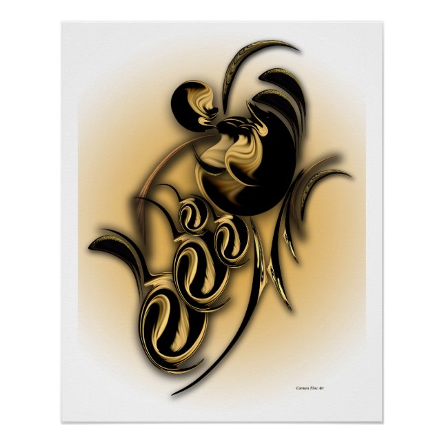 Pôster "Queda do tema do contexto automático", Poster (Frente)