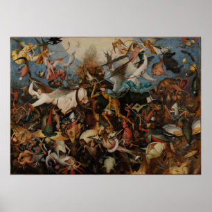 Pôster Queda dos anjos rebeldes por Pieter Bruegel