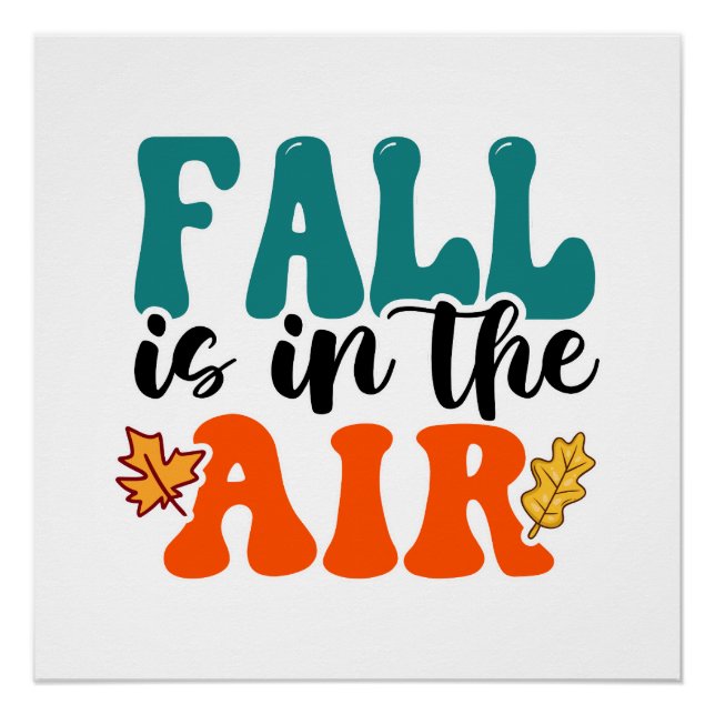 Pôster Queda está no ar outono (Frente)