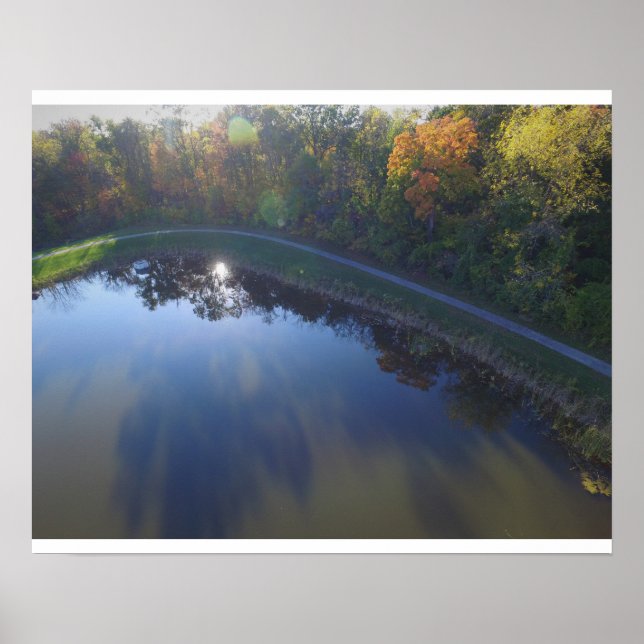Poster Queda Indiana Sun e Folhas (Frente)