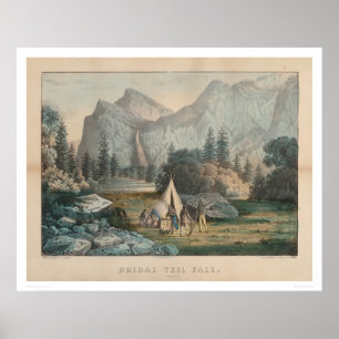 Poster Queda nupcial do véu, Yosemite (1303)
