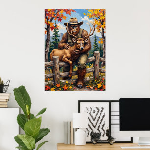 Poster Queda Vibrante: Sasquatch e Stag
