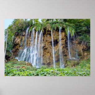 Poster Quedas de água no Parque Nacional de Plitvice - C
