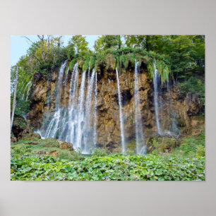 Poster Quedas de água no Parque Nacional de Plitvice - C