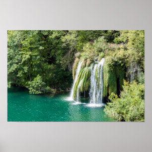Poster Quedas de água no Parque Nacional de Plitvice - C