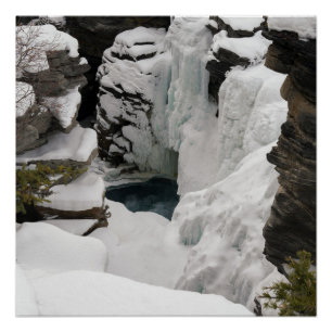 Pôster Quedas de Athabasca Congeladas