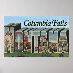 Pôster Quedas de Colômbia, Montana - grandes cenas da