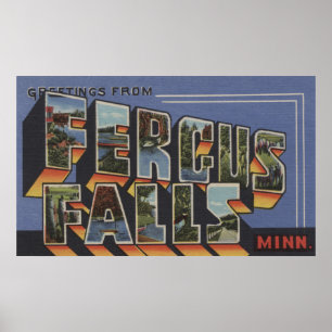 Poster Quedas de Fergus, Minnesota - grandes cenas da