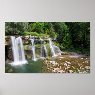 Pôster Quedas de Ludlowville, Ludlowville, New York