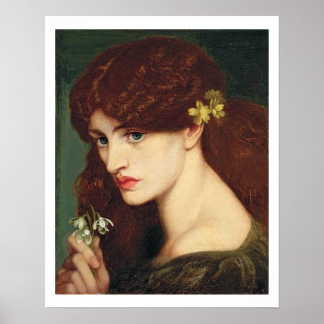 Pôster Quedas de neve, 1873 (óleo na canvas) (Frente)