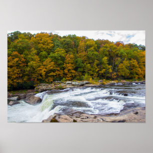 Poster Quedas de Ohiopyle, Pensilvânia