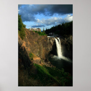 Pôster Quedas de Snoqualmie, Washington, EUA