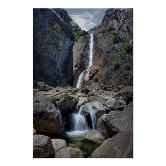 Pôster Quedas de Yosemite Inferiores (Frente)