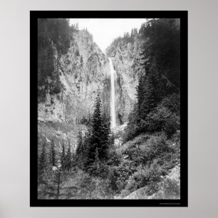 Poster Quedas do cometa, o Monte Rainier, WA 1922