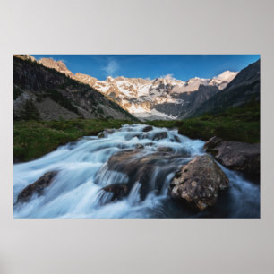 Poster Quedas Lago Aviolo, Itália