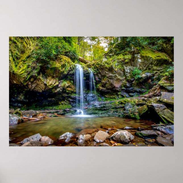 Poster Quedas | Parque Nacional de Smokey Mountain (Frente)