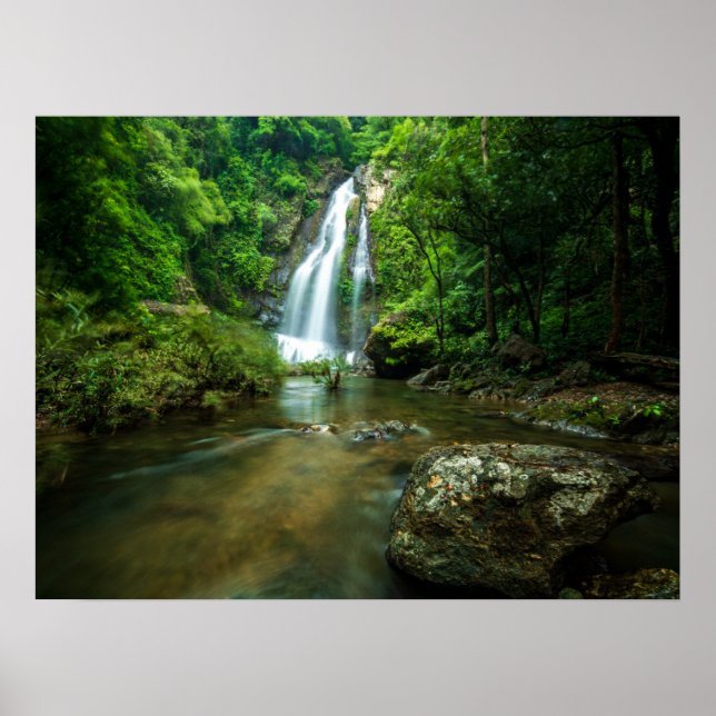 Poster Quedas | Tamnung Waterfall, Phuket Thailand (Frente)