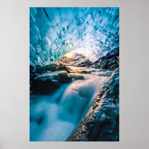 Poster Quedas   Vatnajokull Glacier, Islândia Oriental
