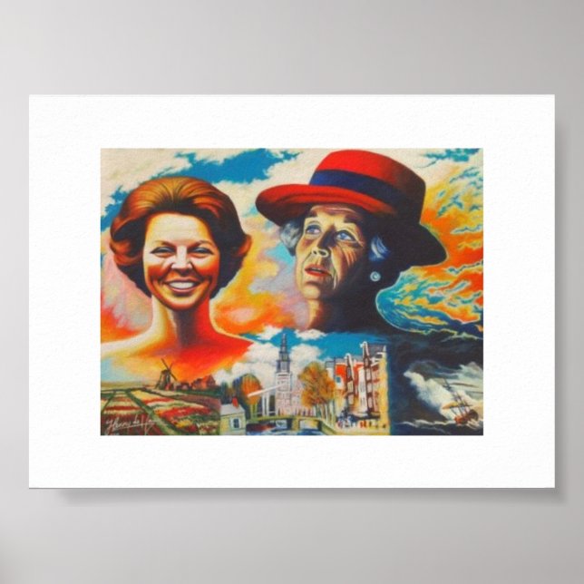 Poster Queen Beatrix 75 anos (Frente)