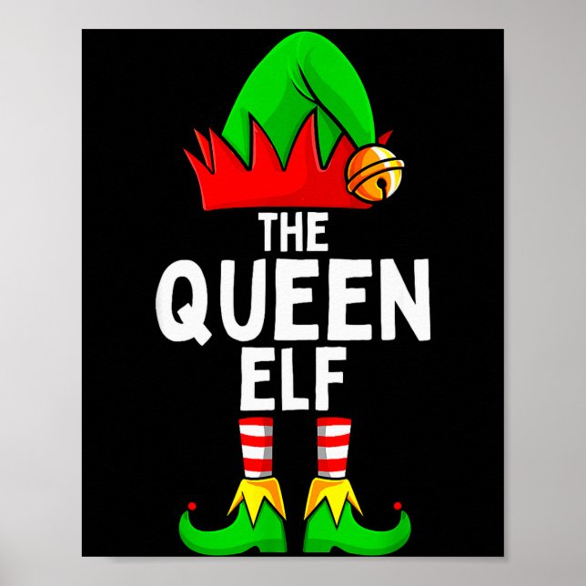 Poster Queen Elf Matching Family Christmas Women  (Frente)