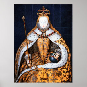 PÔSTER QUEEN ELIZABETH 1 CORONATION 1559