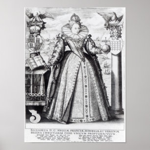Poster Queen Elizabeth I 1596