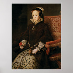 Pôster Queen Mary mim de Inglaterra Maria Tudor pela ANSR