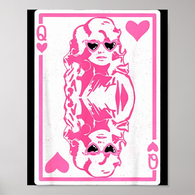 Poster Queen Of Hearts Valentines Day  (Frente)