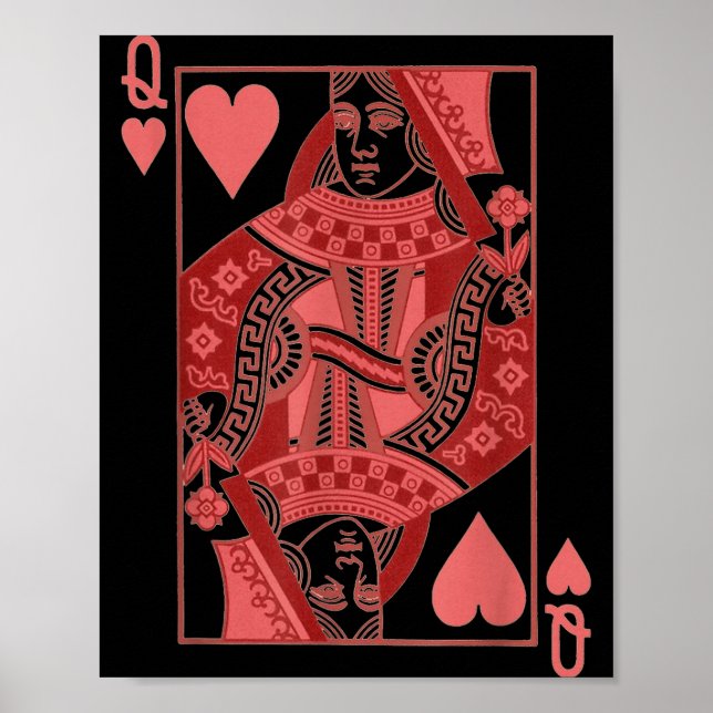 Poster Queen Of Hearts Valentines Day Cool V-day Couple M (Frente)
