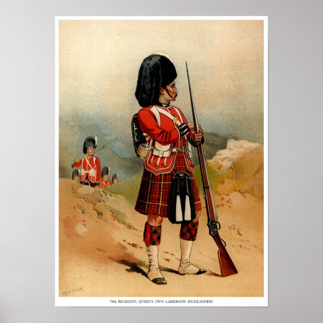 Poster Queens Camarões Highlanders (Frente)