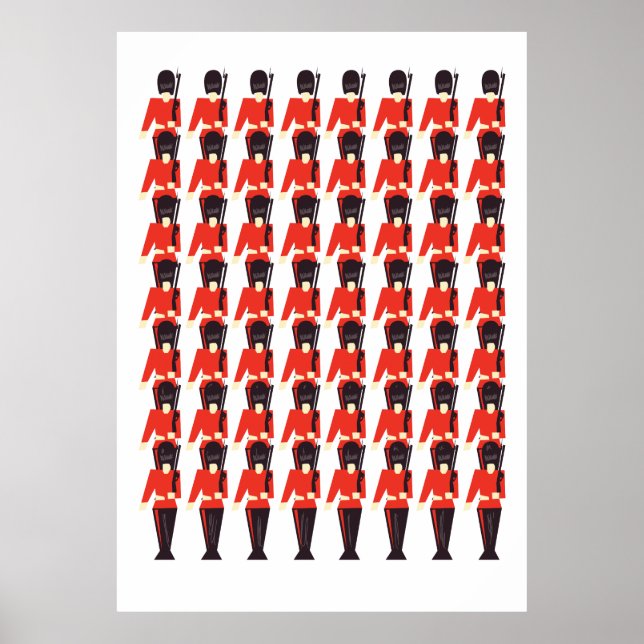 Poster Queens Guard Soldiers Pattern (Frente)