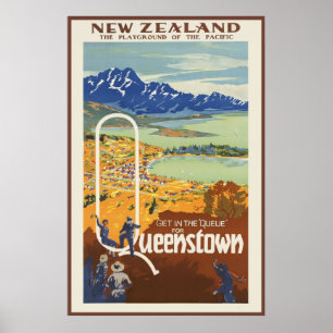 Poster Queenstown Nova Zelândia
